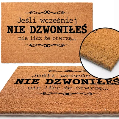 Produktbild von TabPrint Kokos Fußmatte mit Spruch 40x60 cm
