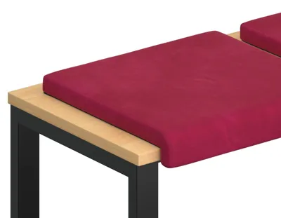 Obrázok produktu pre vidaXL Dekoračné vankúše, 4 ks, zamat, vínová farba, hĺbka 35 cm