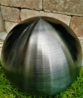 Produktbild von Dekorationskugel 30 cm Edelstahl schwarz matt gebürstet Dekokugel Gartenkugel