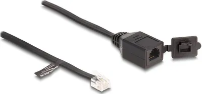 Obrázok produktu pre DeLOCK 88009, 0,2 m, RJ-12, RJ-12, Čierna, Samica, Samec