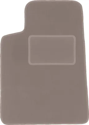 Produktbild von Fahrerfußmatte Velours beige passend für Peugeot 607 (1999-2010, Limousine) – mit Befestigungen – passgenau