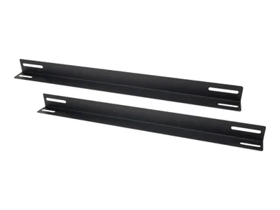 Produktbild von Geräteträger 550 mm (schwarz, 1 HE, 2 Stück)