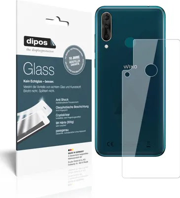 Produktbild von 1x Schutzfolie für Wiko View 3 Pro Rückseite - Anti-Shock 9H Folie dipos Glass Kunststoffglas