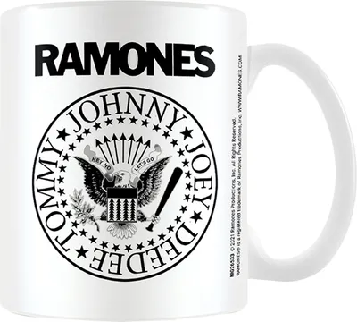Obrázek produktu pro Ramones - hrnek na kávu, logo PM1887 (jedna velikost) (černá/bílá)