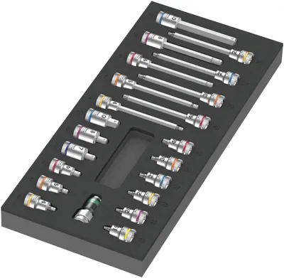 Immagine prodotto di Wera 9723 Schaumstoffeinlage Zyklop B 3/8" Bitnuss Set 1