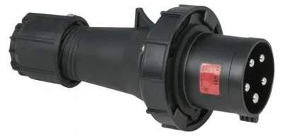 Obrázok produktu pre PCE CEE 63 A/400 V 5-pólová zástrčka čierna - IP67