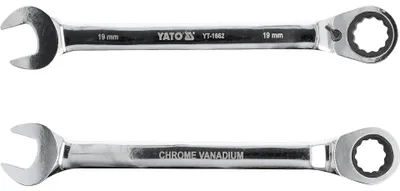 Produktbild von Yato YT-1662, 19 mm, Edelstahl, Chrom-Vanadium-Stahl, Chrom, Glänzend, 245 mm
