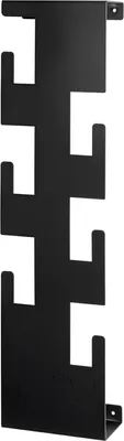 Produktbild von Wandgarderobe >47506< in schwarz, Metall - 15x60x8cm (BxHxT)