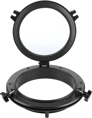 Produktbild von 10in Marine Bullethole Round Black Portlight Stalinite Fenster Universal für RV -Boot Yacht