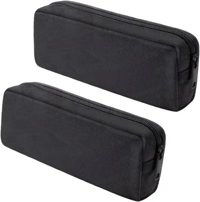 Imagen del producto de Estuche de lápices de 2 compartimentos, resistente al agua, de 21 x 6 x 6 cm, ideal para la escuela
