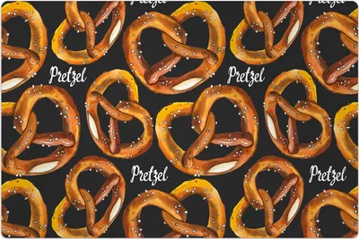 Produktbild von Küchenmatte 150x225 cm Vinylmatte Bodenmatte Dekoration - Brezel Snack