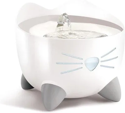 Immagine prodotto di Fontana per gatti in acciaio inossidabile da 25 litri, bianca