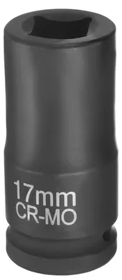 Imagen del producto de Llave de vaso de 4 puntos, accionamiento de 3/4 de pulgada, 17 mm, cabeza cuadrada métrica