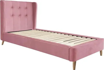 Zdjęcie produktu dla Łóżko tapicerowane ESTELLA 90x200 różowe