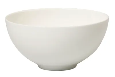 A white bowl on a white background.
