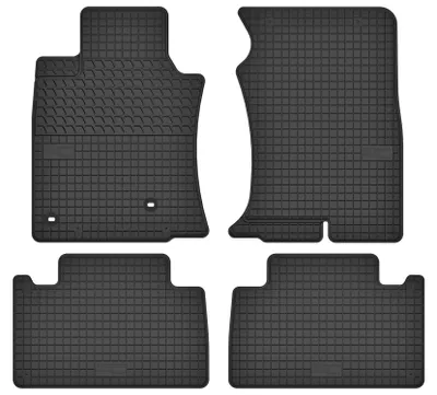 Produktbild von Gummi-Fußmatten für Toyota Land Cruiser J120 2002-2009 – 4-tlg, Schwarz, passgenau – Wielganizator SolidTread
