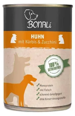Produktbild von Bonali Nassfutter Huhn 6x400g