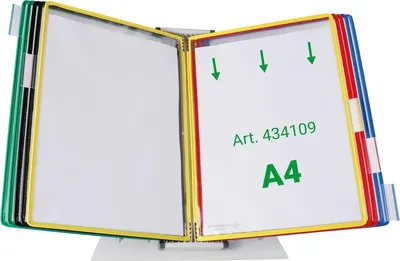 Obrázek produktu pro Tarifold 434109, Stůl/zeď, Portrét, A4, Vícebarevný, Kov, 500 mm