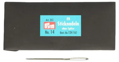 Sticknadeln ohne Spitze, Stärke 14, 1,90 x 60 mm, 25 Stück