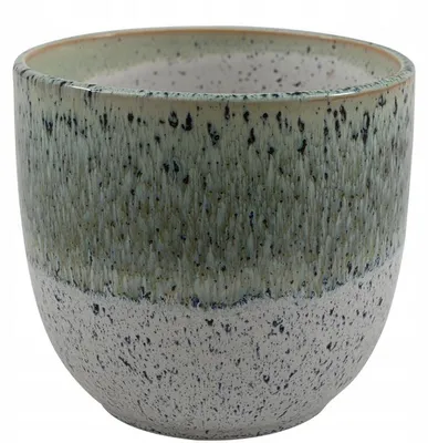 Produktbild von Donika Keramik-Blumentopf Grün Nakrapiana 15 cm