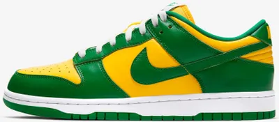 Image de Nike Dunk Low Brazil "Pine Green Varsity Maize", taille : 46