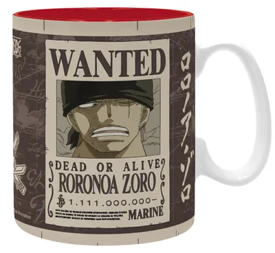 One Piece Tasse 460 ml – Zoro Wanted – Keramik