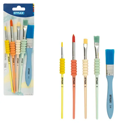 Produktbild von Pinselset / 5-teilig / mit Griffzone