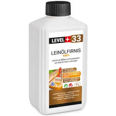 Obrázek produktu pro Lněný olej 100% 1L čistý lněný olej Level+33