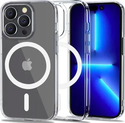 Obrázok produktu pre MAGSAFE silikónový zadný kryt pre Apple iPhone 12 priehľadný + sklo