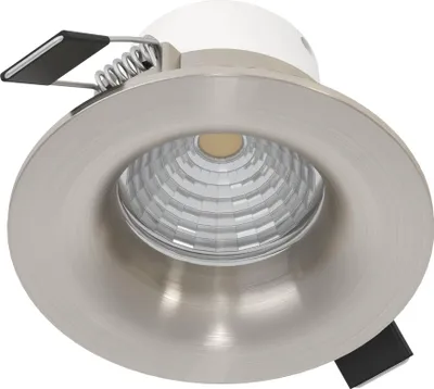 Produktbild von EGLO LED Einbaustrahler Saliceto, Deckenspot dimmbar, runder Deckenstrahler flach, Aluminium in Silber, warmweiß, Ø 8,8 cm