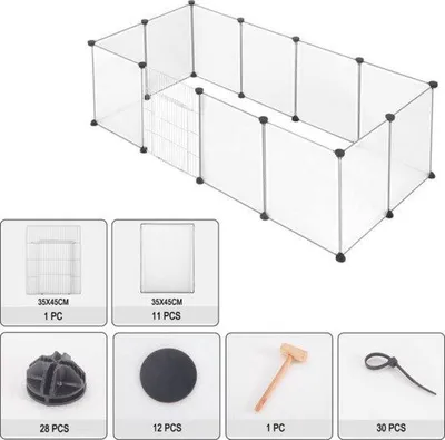 Immagine prodotto di Cuccia per gatti domestici - in plastica e metallo - robusta e sicura - per interni ed esterni - con porta - bianca - 142x72x46 cm