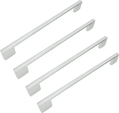 Immagine prodotto di 4 x maniglia per mobili in metallo argento 256 mm