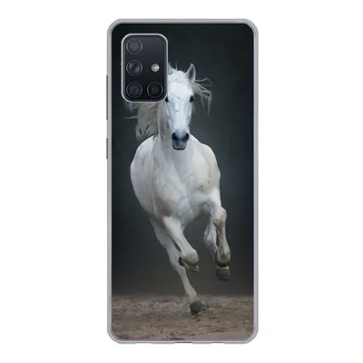 Produktbild von MuchoWow® Handyhülle Schutzhülle Hülle für Samsung Galaxy A51 Pferd - Pilz - Sand Silikon Softcase Handy Hülle - Schutzabdeckung