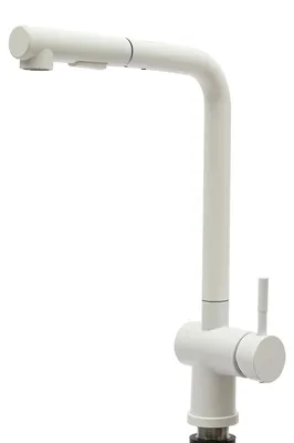 Produktbild von Küchenarmatur, 360° drehbar, ausziehbare Sprühfunktion, WEISS