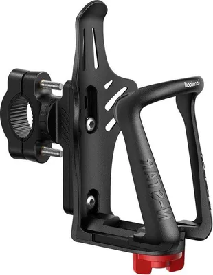 Produktbild von Famanu Flaschenhalter Verstellbar 48-71 cm - Für Lenker und Rahmen - Fahrradflaschenhalter mit Schnellverstellknopf