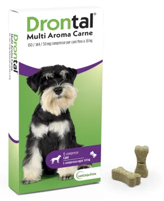 Imagen del producto de Drontal Multi Aroma Carne, 6 comprimidos para perros