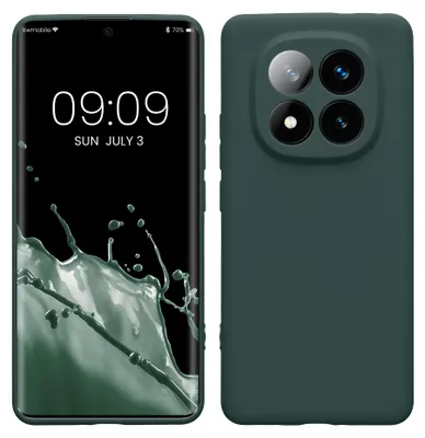Produktbild von kwmobile Handyhülle für Xiaomi Redmi Note 14 Pro+ 5G / Redmi Note 14 Pro Plus 5G Hülle - weiches Handy Silikon Case - Schutzhülle Cover - Blaugrün
