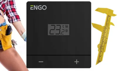 Image de ENGO CONTROLS | Régulateur de température E901 - Blanc - Programmable - Économique et confortable