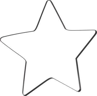 Produktbild von Metallring Stern "Auri", Schwarz Ø 40 cm
