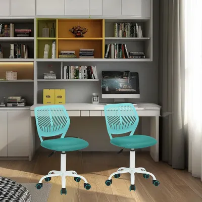 Imagen del producto de Silla de escritorio ergonómica, con altura ajustable, giratoria, para niños y adolescentes