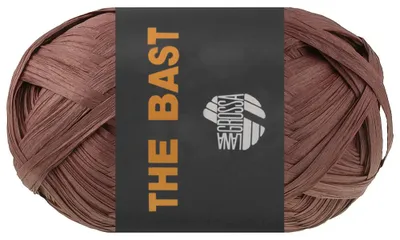 Produktbild von Lana Grossa THE BAST Papierbast aus natürlicher Holzzellulose - ideal für Dekoartikel & Taschen Farbe 008 - Braunrot