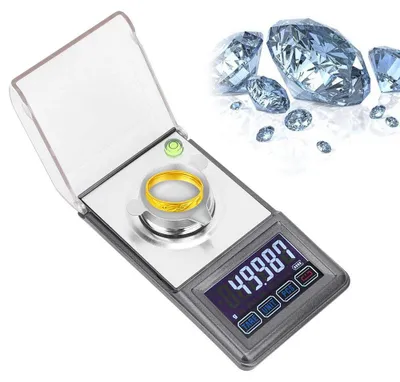 Digitale Feinwaage 0,001 g, 50 g, 7 Einheiten, LCD, tragbar