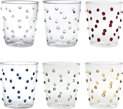 Immagine prodotto di Bicchiere Zafferano Party Tumbler 45 Cl Set Multicolore 6 pezzi In Vetro