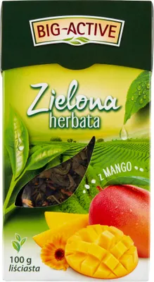 Obrázek produktu pro Big-Active Zelený listový čaj s mangem 100 G