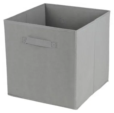 Produktbild von Aufbewahrungsbox Textil, grau 31x31x31cm