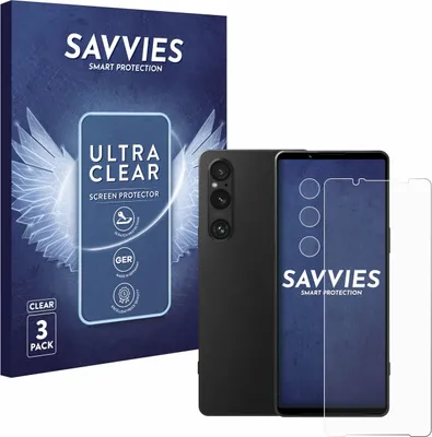 Produktbild von 6x Für Sony Xperia 1 V (Display+Kamera) Schutzfolie Savvies Displayschutz Display Schutz Folie Klar Transparent