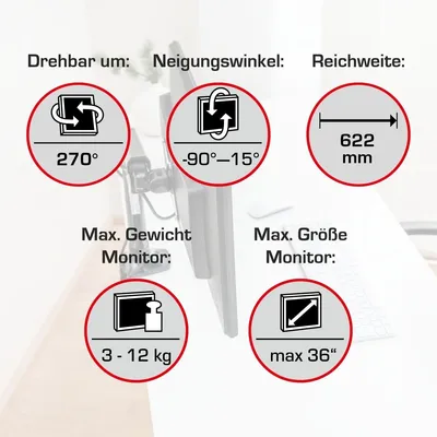 Productafbeelding van Novus Vantage Premium Monitorarm