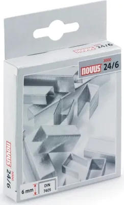 Produktbild von Heftklammern 24/6 verzinkt Packung mit 10 Stück