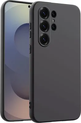 Produktbild von Hülle für Samsung Galaxy S25 Ultra Handyhülle Back Cover Silikon Case Bumper in Schwarz
