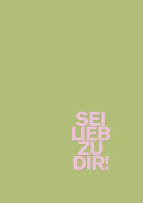 Image de Prints For People - Soyez gentil avec vous-même - 42 x 59,4 cm